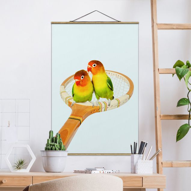 Wandbilder Tennis Tennis mit Vögeln