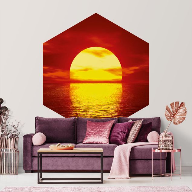 Wanddeko Esszimmer Fantastic Sunset