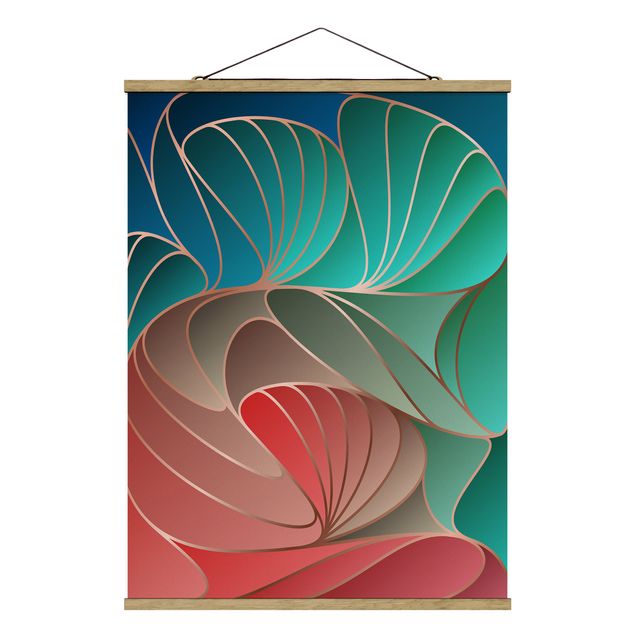 Wanddeko Esszimmer Farbenfrohes Art Deco