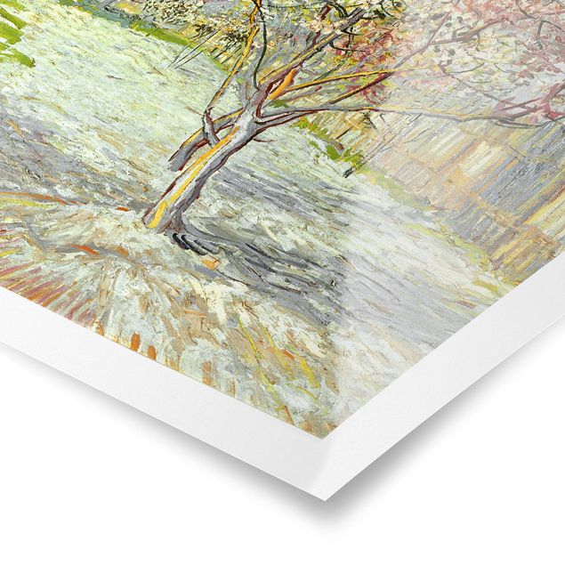 Wanddeko Esszimmer Vincent van Gogh - Blühende Pfirsichbäume