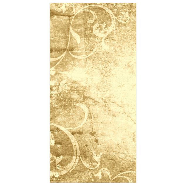 Wanddeko Esszimmer Pergament mit Ornamentik