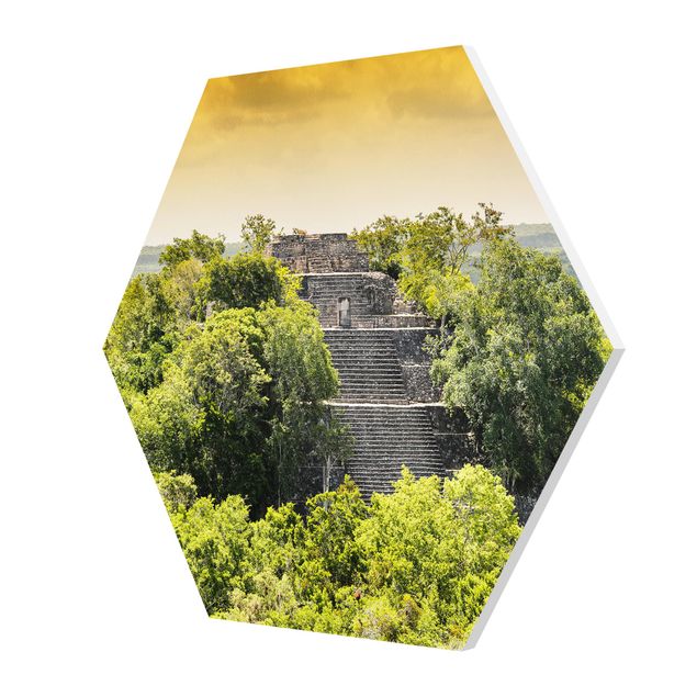Wanddeko Büro Pyramide von Calakmul