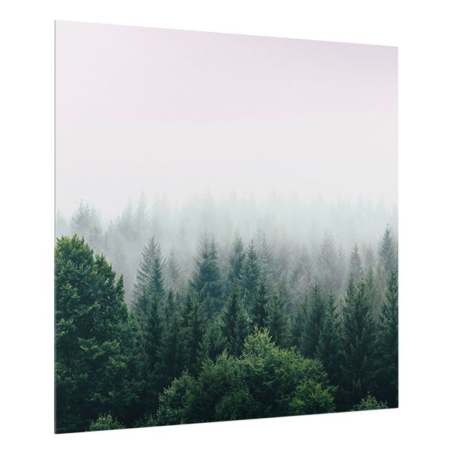 Wohndeko Wald Wald im Nebel Dämmerung