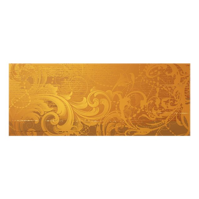 Wanddeko Vintage Goldener Barock