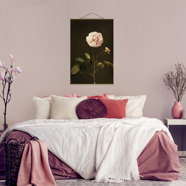Wanddeko Wohnzimmer Barbara Regina Dietzsch - Essig-Rose mit Hummel