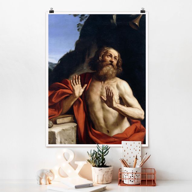Wanddeko Schlafzimmer Guercino - Der heilige Hieronymus