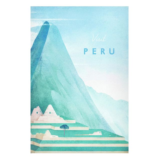 Wanddeko Wohnzimmer Reiseposter - Peru