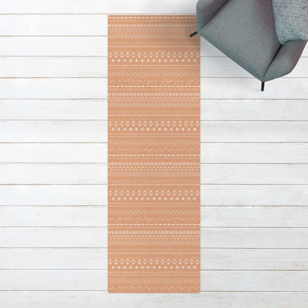 Wanddeko Schlafzimmer Feines Geometrisches Muster Weiß