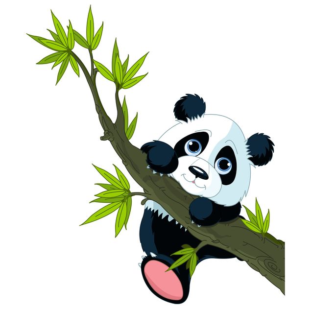 Fensterfolie - Fenstersticker - Kletternder Panda