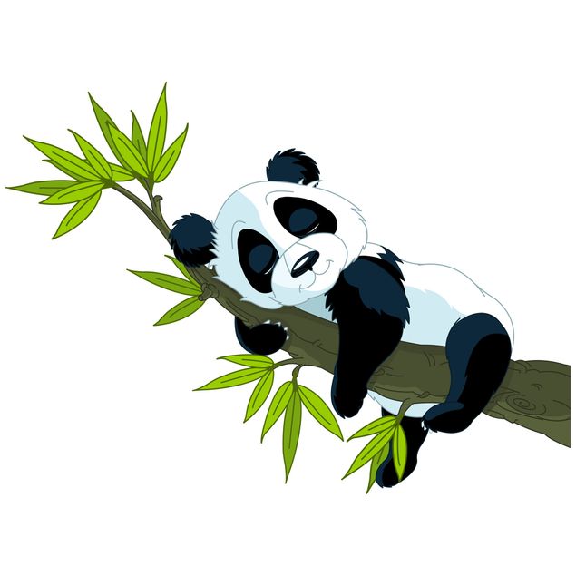 Wanddeko Büro Schlafender Panda
