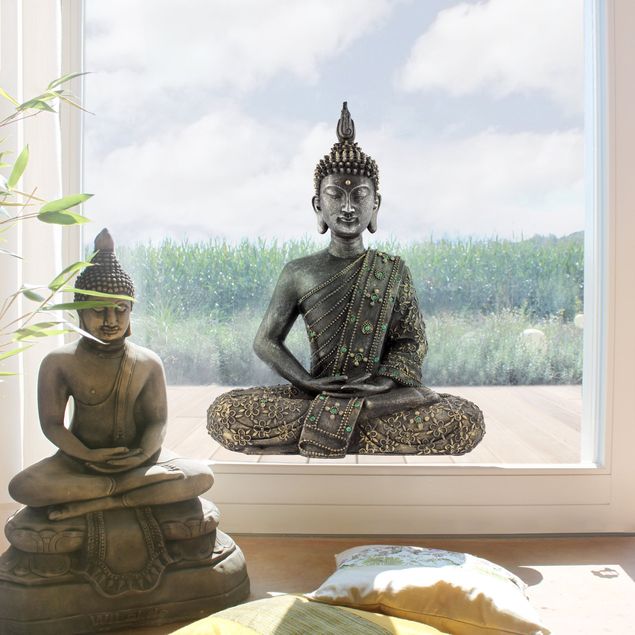 Wanddeko Küche Zen Buddha Stein