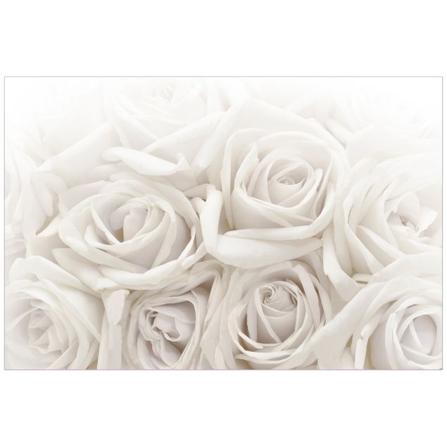 Wanddeko Schlafzimmer Weiße Rosen