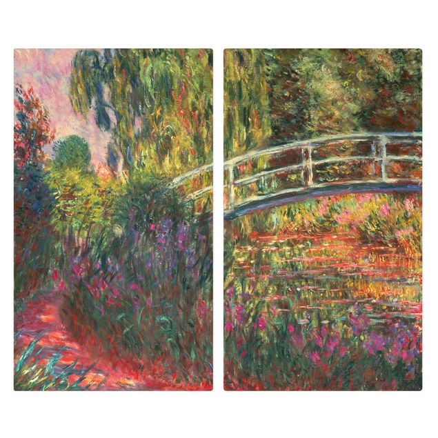 Wohndeko Bäume Claude Monet - Japanische Brücke im Garten von Giverny