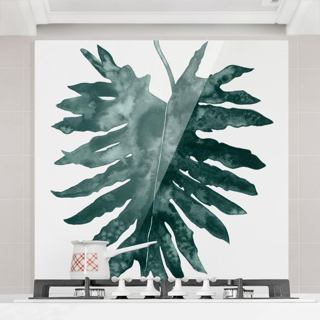 Küche Dekoration Smaragdgrüner Philodendron Bipinnatifidum