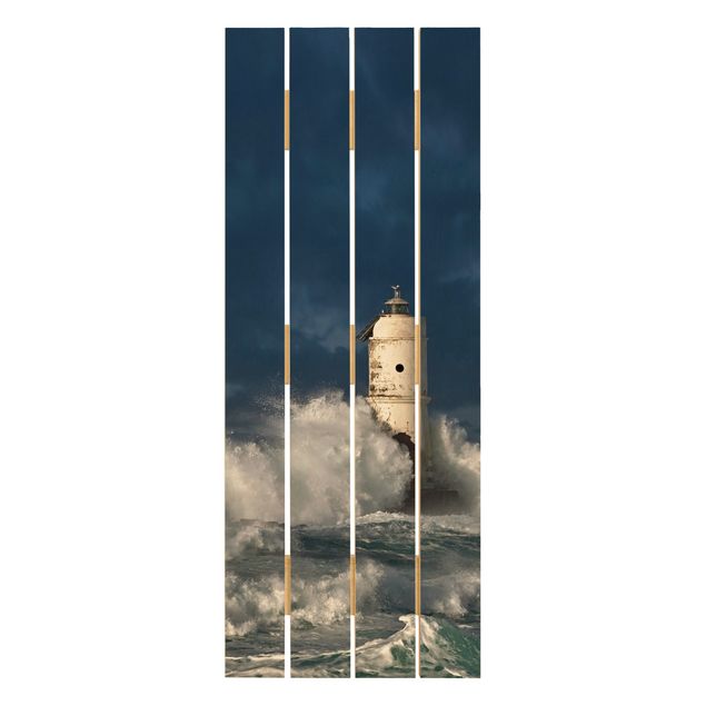 Wanddeko Esszimmer Leuchtturm auf Sardinien