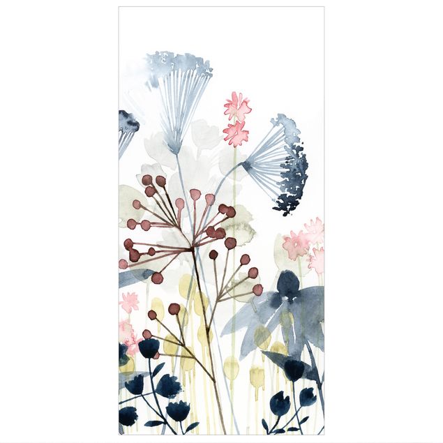 Wanddeko Esszimmer Wildblumen Aquarell I
