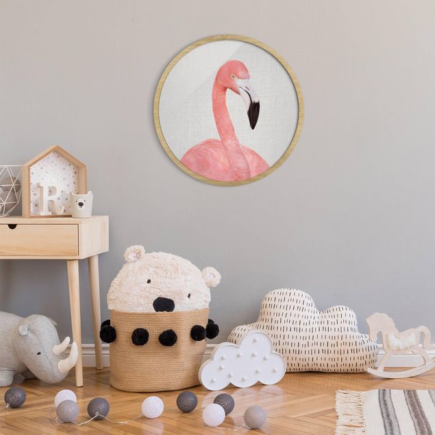 Wanddeko Schlafzimmer Flamingo Fabian