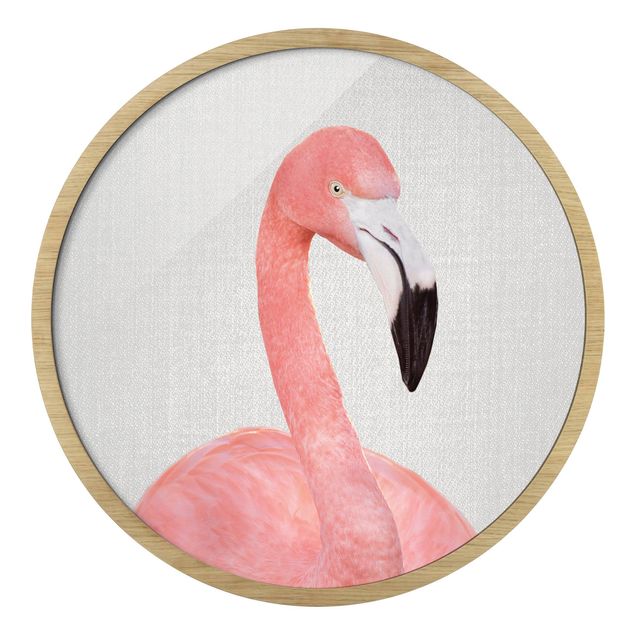 Wanddeko über Sofa Flamingo Fabian