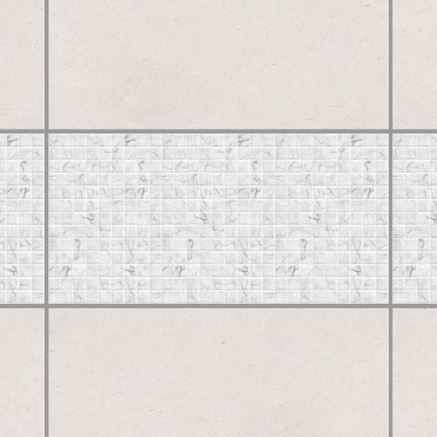 Küchen Deko Mosaikfliese Mamoroptik Bianco Carrara