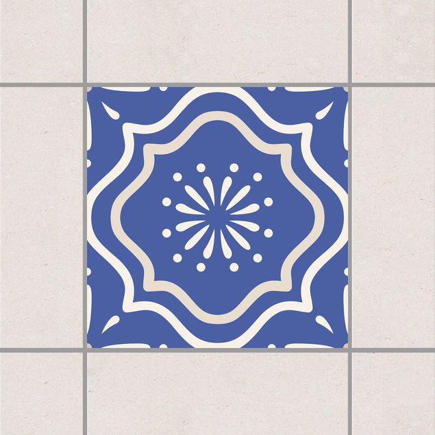 Küche Dekoration Portugiesisches Fliesenornament blau