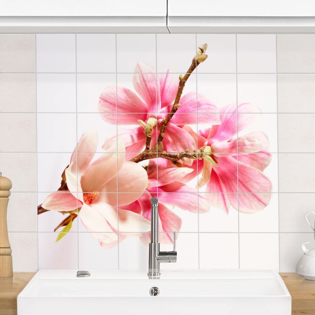 Küche Dekoration Magnolienblüten
