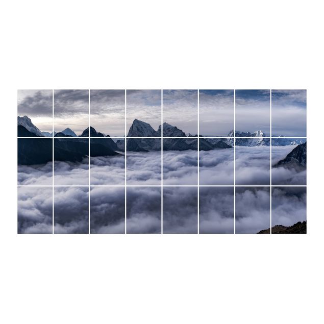 Wanddeko Landschaftspanorama Wolkenmeer im Himalaya