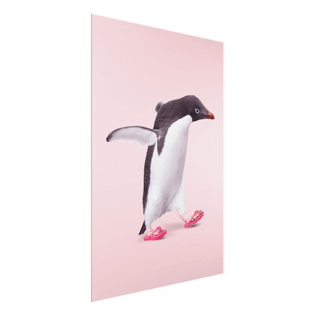 Wanddeko über Sofa Flip-Flop Pinguin
