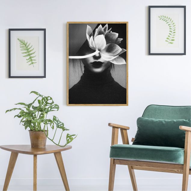 Wanddeko Schlafzimmer Fototexperiment Lotus