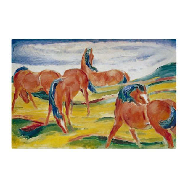 Kunststile Franz Marc - Weidende Pferde