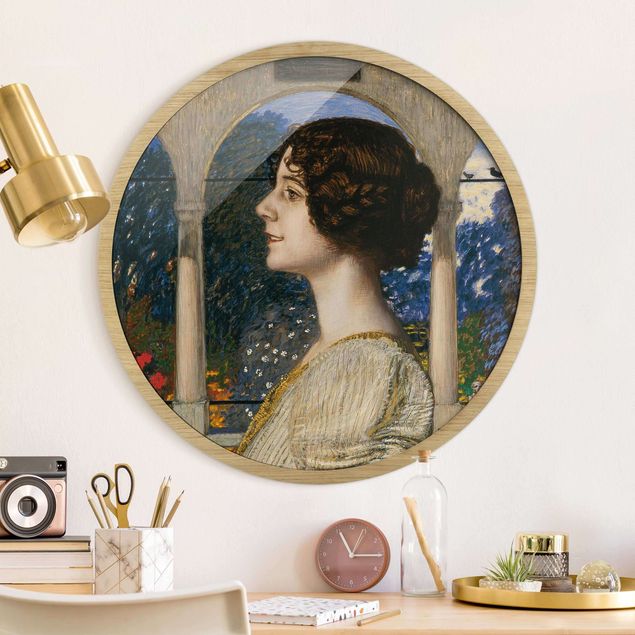Art Deco Bilder Franz von Stuck - Weibliches Portrait