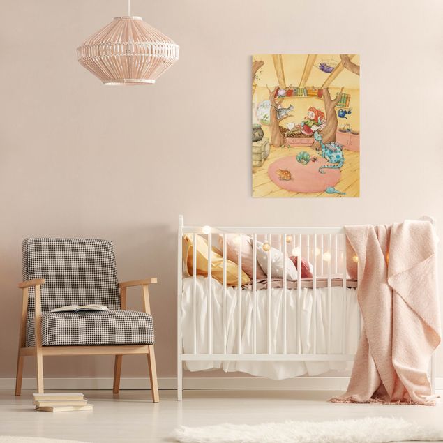 Wanddeko Babyzimmer Frida erzählt vom Hexentreffen