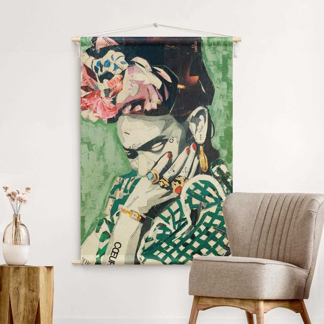 Wanddeko Esszimmer Frida Kahlo - Collage No.3