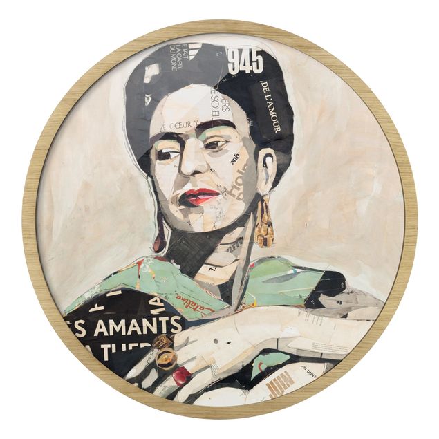 Wanddeko über Sofa Frida Kahlo - Collage No.4