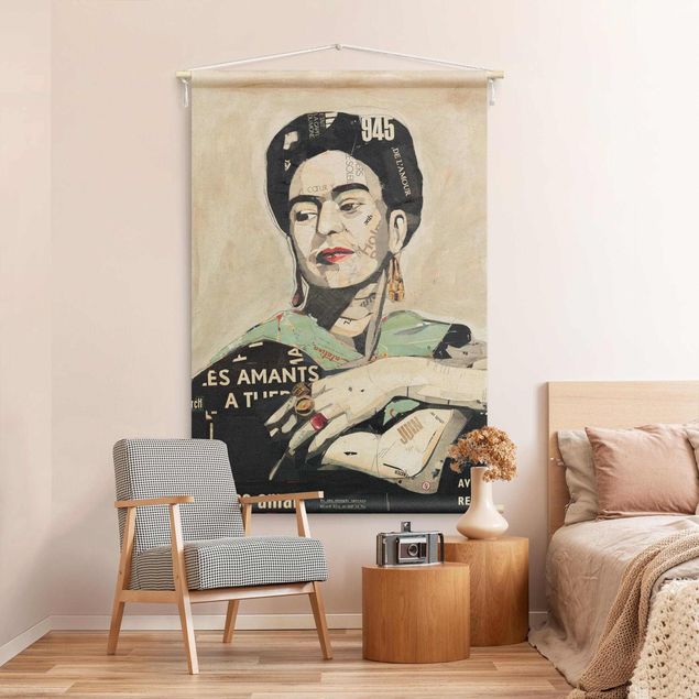 Wanddeko Wohnzimmer Frida Kahlo - Collage No.4