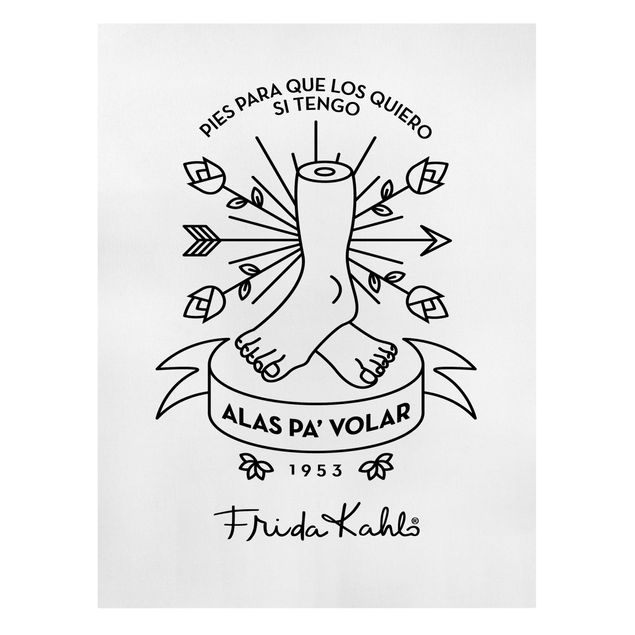 Wanddeko Praxis Frida Kahlo Alas pa´ Volar