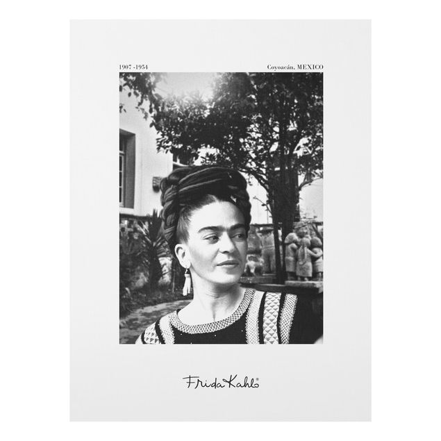 Wohndeko Portrait Frida Kahlo Foto Portrait im Garten