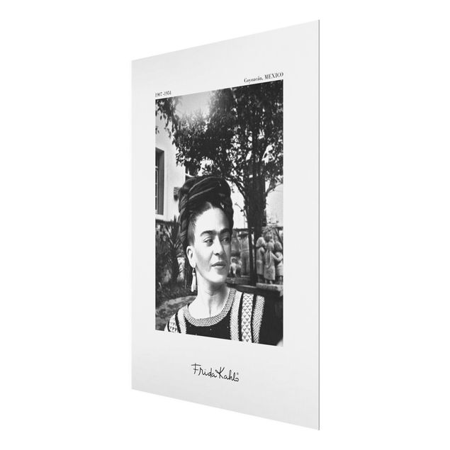 Wohndeko Fotografie Frida Kahlo Foto Portrait im Garten