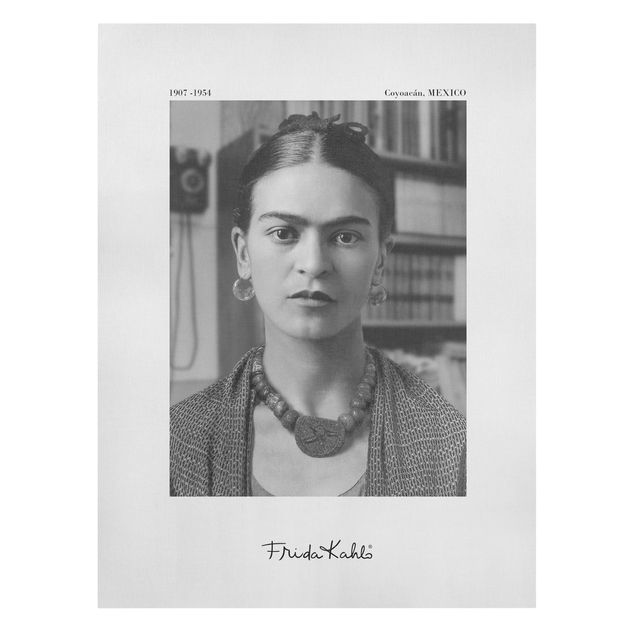 Wanddeko Praxis Frida Kahlo Foto Portrait im Haus