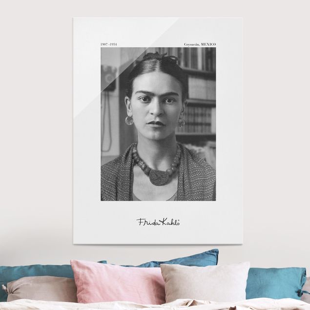 Wanddeko Büro Frida Kahlo Foto Portrait im Haus
