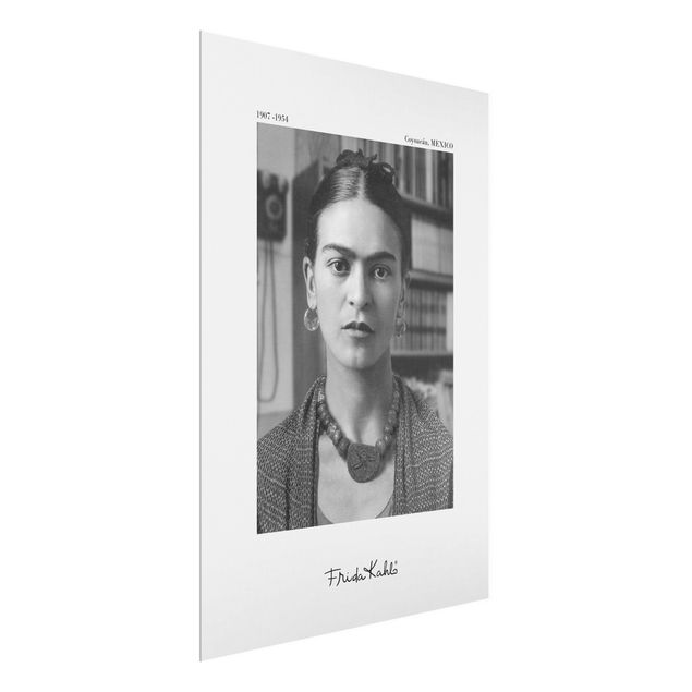 Wanddeko Praxis Frida Kahlo Foto Portrait im Haus