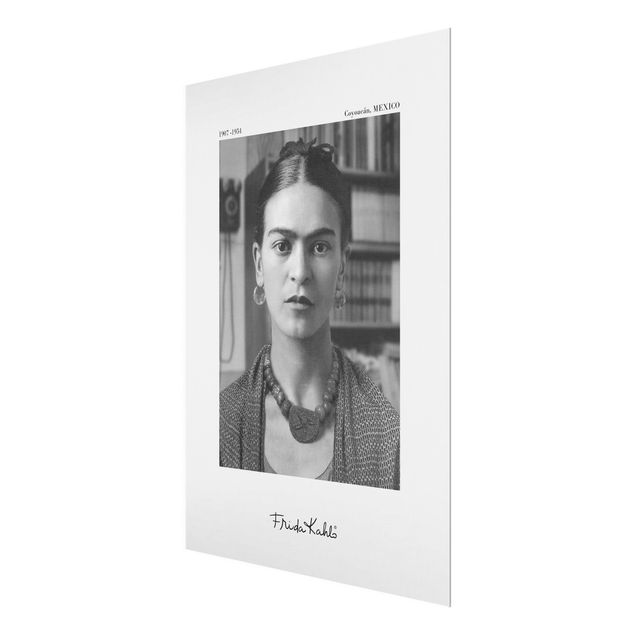 Wohndeko Fotografie Frida Kahlo Foto Portrait im Haus