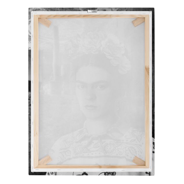 Wohndeko Fotografie Frida Kahlo Foto Portrait vor Kakteen