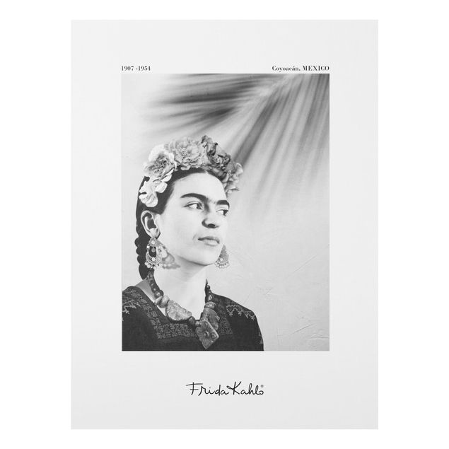 Deko Portrait Frida Kahlo Portrait mit Schmuck