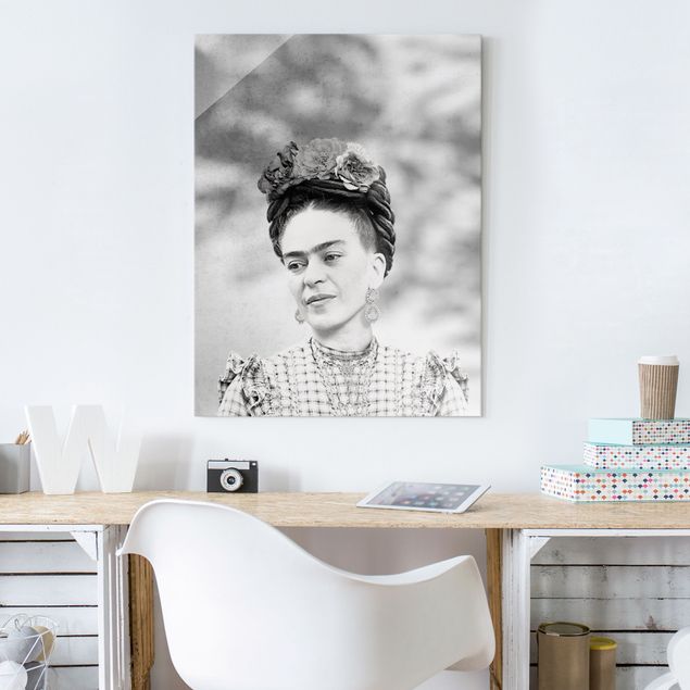 Wanddeko über Sofa Frida Kahlo Portrait