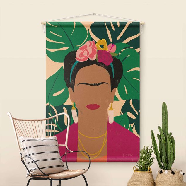Wanddeko Schlafzimmer Frida Tropical Collage