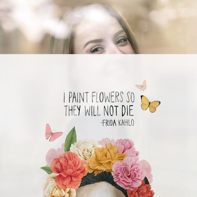 Wanddeko Praxis Fridas Gedanken - Blumen