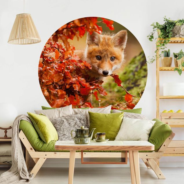 Wanddeko Büro Fuchs im Herbst