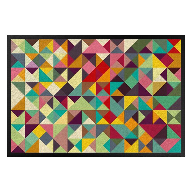 Wanddeko Flur Colorful Geometry
