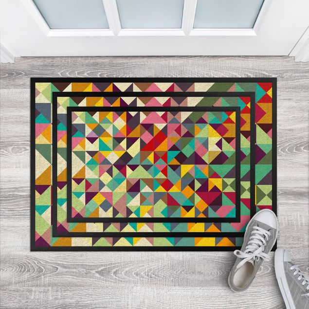 Wanddeko Büro Colorful Geometry