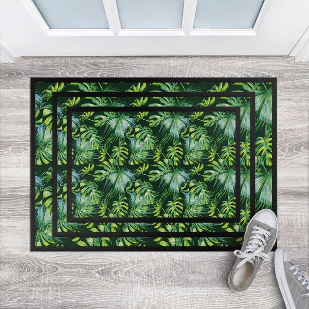 Wanddeko Flur Jungle Pattern